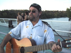 Solo performance on classical Spanish guitar at the Sundial Bridge Gala opening